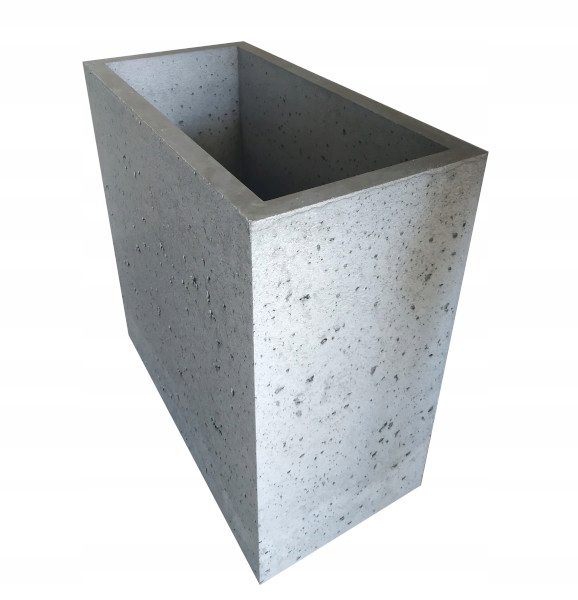 Betónový kvetináč 60x30x60 cm sivý